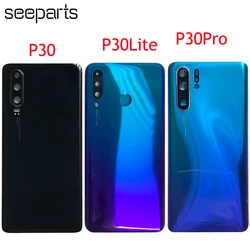 Battery Glass Door With Lens For Huawei P30 ELE-L04 L09 P30 Pro VOG-L29 L04 Back Glass P30 Lite MAR-L01A Back Cover