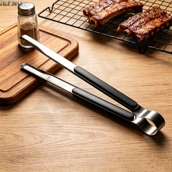10 Inch Stainless Steel Barbecue Food Tongs Steak Tongs Heavy Duty Grill Tongs BBQ Salad Tools Grill Kitchen Accessories