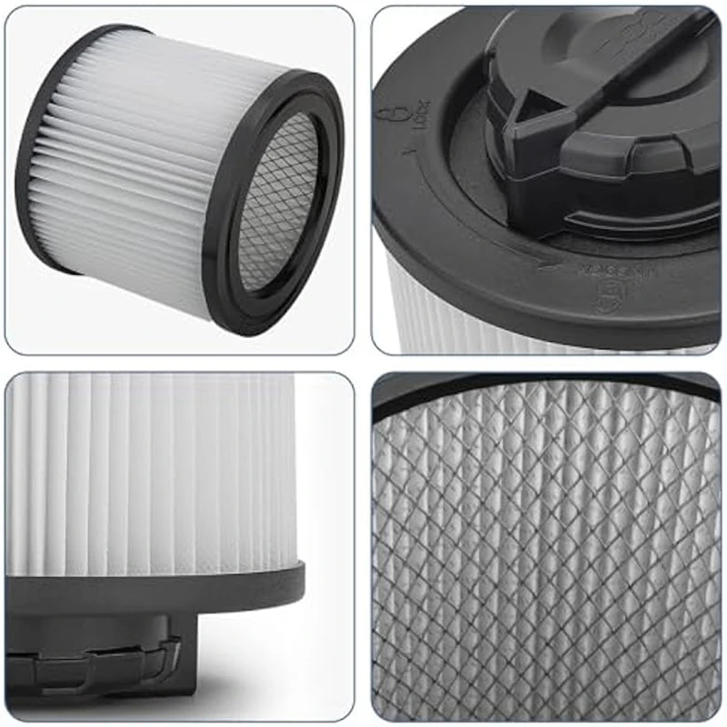 การเปลี่ยนไส้กรอง DXVC4001สำหรับเครื่องดูดฝุ่นแบบเปียก/แห้ง4-5แกลลอน DXV04T DXV05P DXV05S DXV06G DXV08S 2ชิ้น