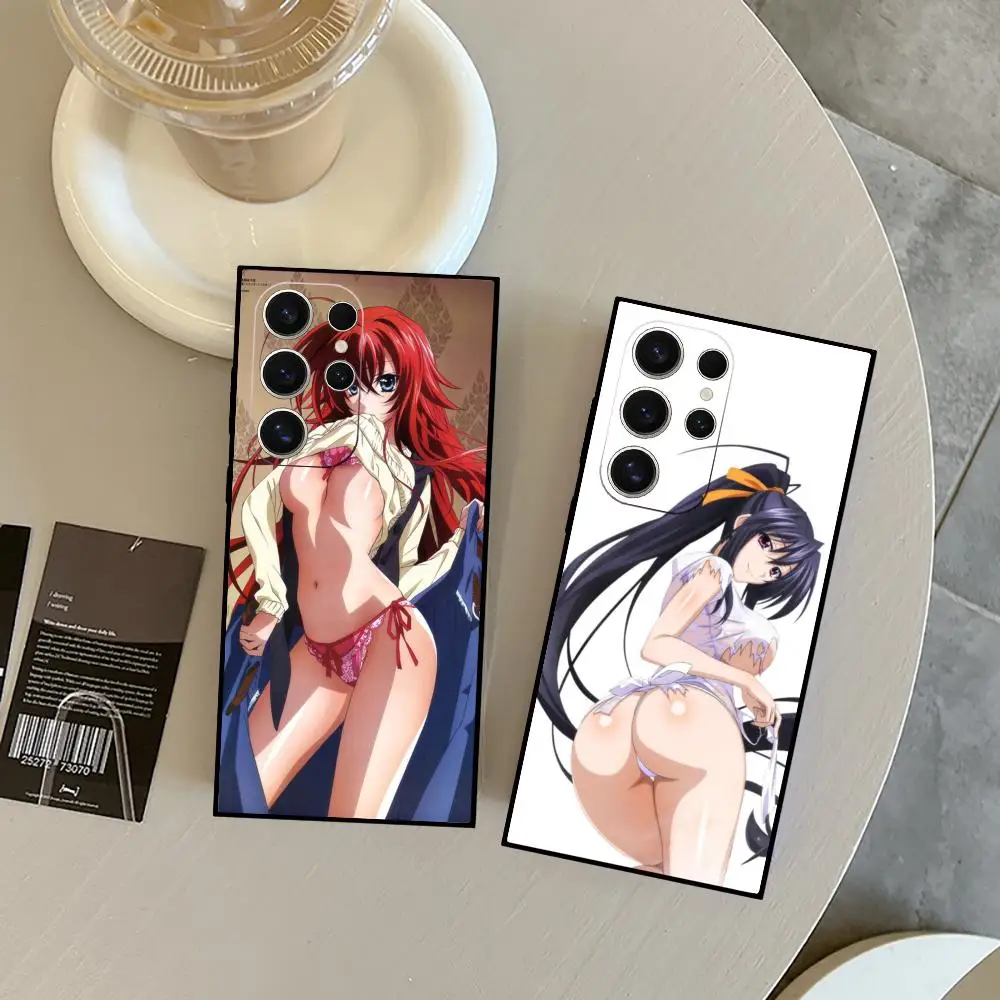 H_high S_school DxD Phone Case For Samsung Galaxy S24 S23 S22 S21 S20 Ultra FE Plus M55 M54 Black Case Cover