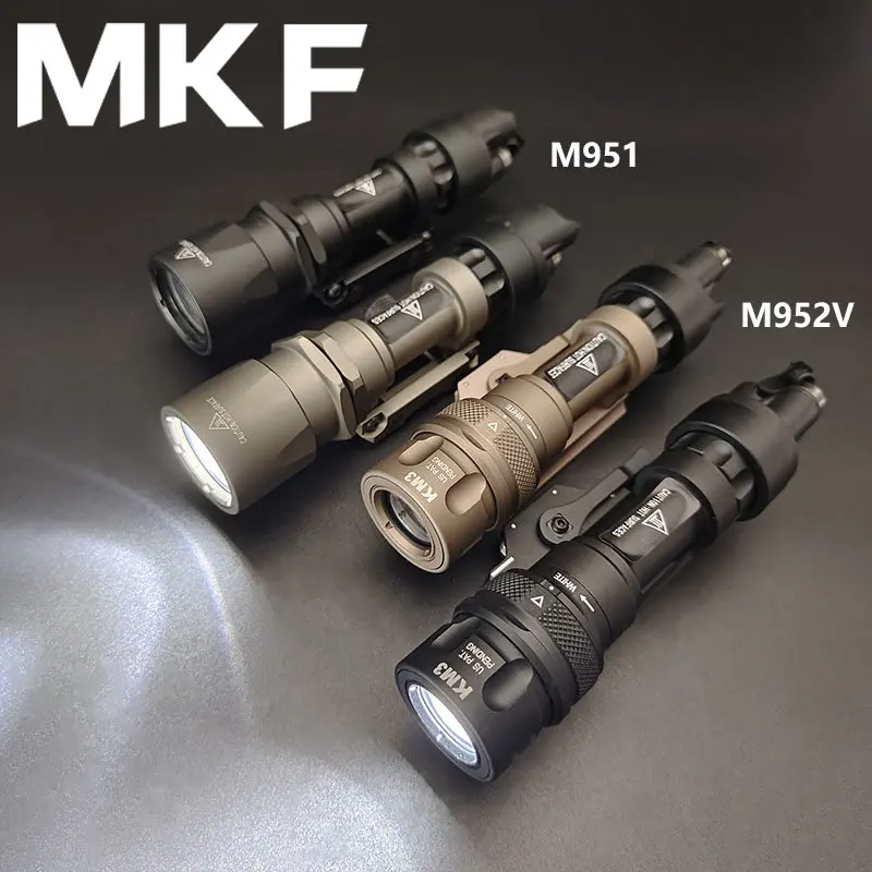 

Tactical SF Mark M951 LED Flashlight Metal M952V Strobe Scout Light Airsoft Hunting M600 Weapon Lamp 20mm Picatinny Rail
