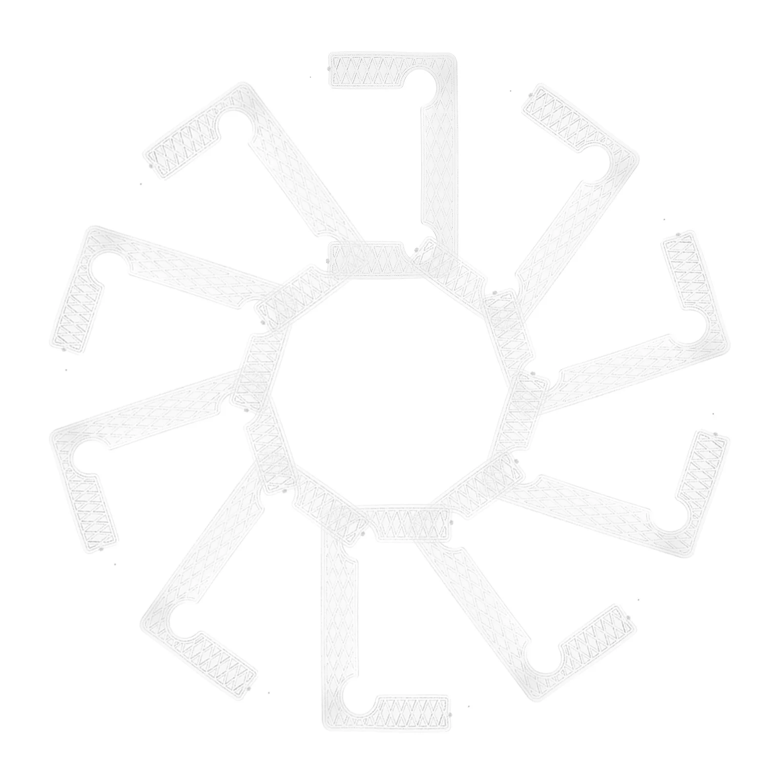 

40pcs Bathroom Door Gasket Replacement Kit Transparent Grid AntiSlip Durable Glass Shower Hinge Part Accessories Pad