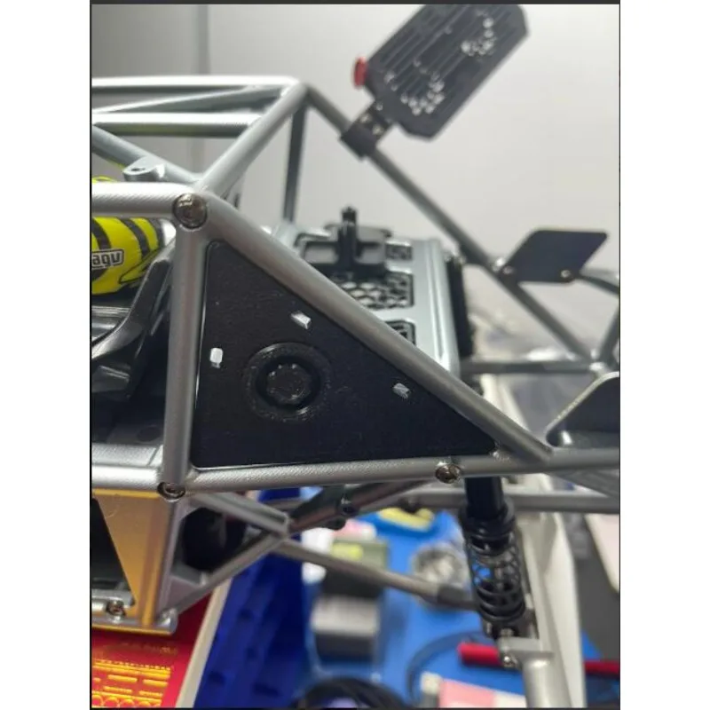 Fit 1/10VP H10 RC Crawler Rear Cooling Mesh Fuel Line Decor E‑SC Switch Holder SLS Nylon PETG 3D Printed Accessory,cooling grill