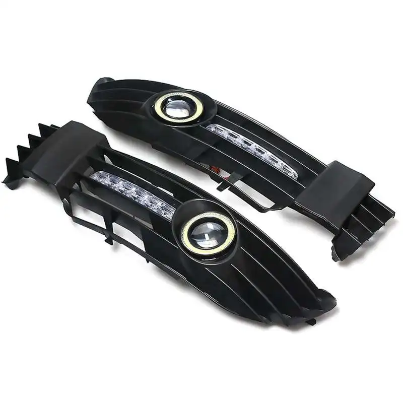 

Front Fog Light Grille Daytime Running Light Grille ABS Fog Light Grille Lighting Car For VW Passat B5 B5.5 2000-2005