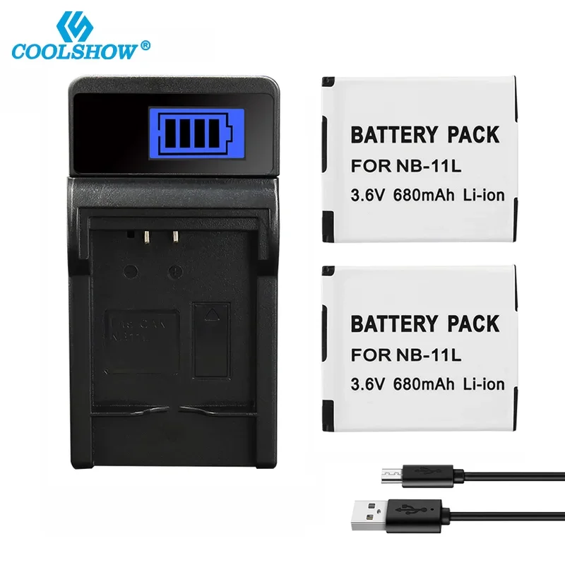 680mAh Battery NB-11L NB 11L For Canon IS A2600 A2300 A2400 A3500 A4000IS IXUS 125 132 140 240 245 265 155 HS Camera Batteries