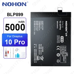 NOHON BLP899 5000mAh Phone Battery for OnePlus 10 Pro 9 8 7 6 6T 5 5T One Plus 1+ Replacement Batteries Bateria Free Tools