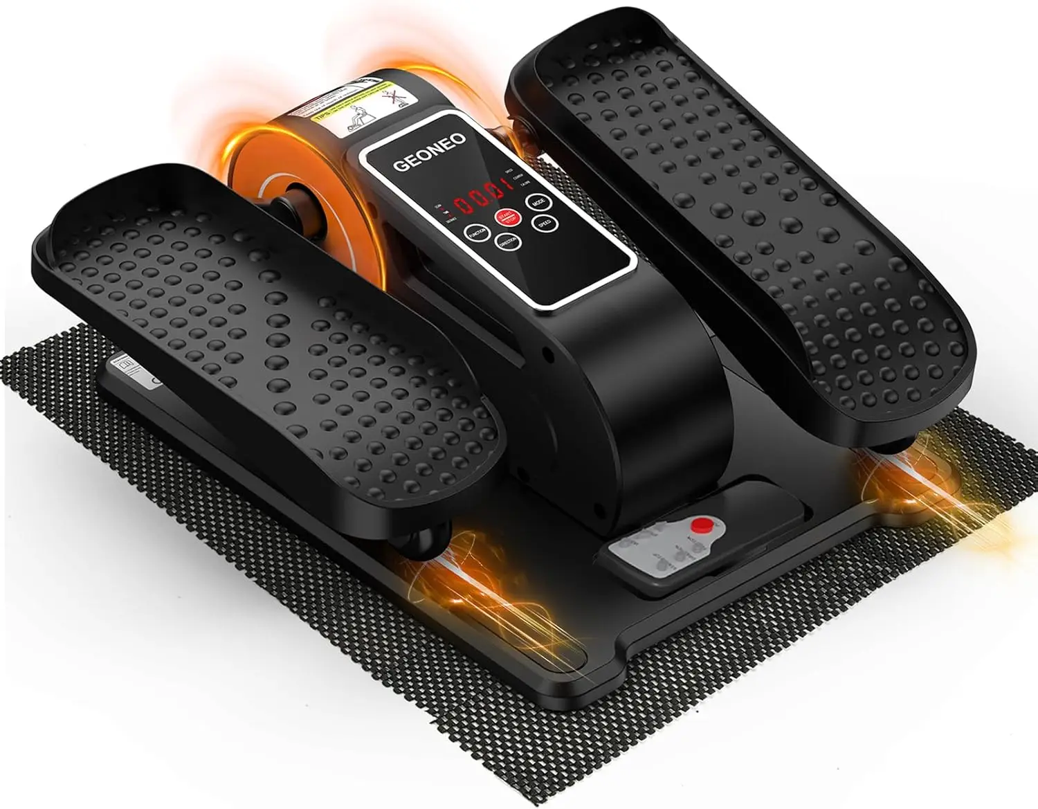 

Эллиптический тренажер под стол, бесшумный электрический тренажер для ног для пожилых людей с дисплеем и пультом дистанционного управления