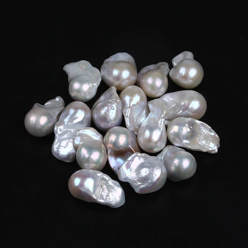 16-19mm AAA Natural White Pink Grey Black Color Real Loose Beads Huge Freshwater Baroque Pearl Beads