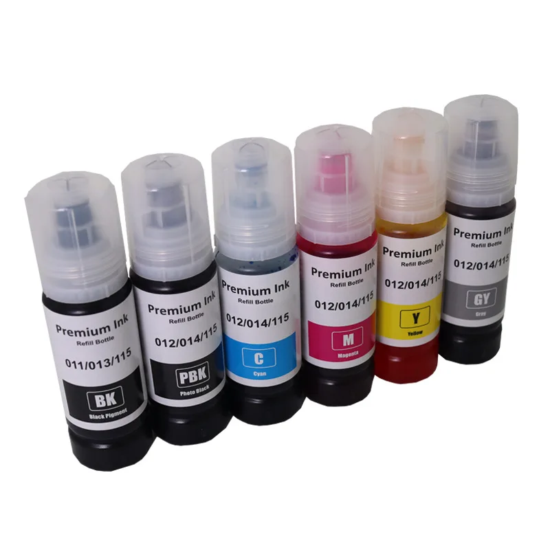 552 554 011 012 013 014 114 115 116 Refill Ink 70ML for Epson L8160 L8168 L8180 L8188 ET-8500 ET-8550 EW-M873T EW-M973A3T