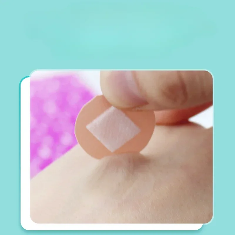 Pansement Adhésif Rond pour Enfant, Seringue d'Injection de Vaccin, Patch pour Trou d'Orifice, Plâtre Imperméable, 100 Pièces/Ensemble