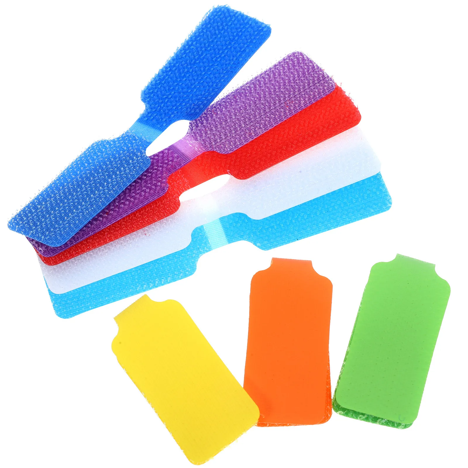 24Pcs Fastening Cable Tags Nylon Cord Labels Straps Flexible Reusable Organizer for Charging Data Wire Management