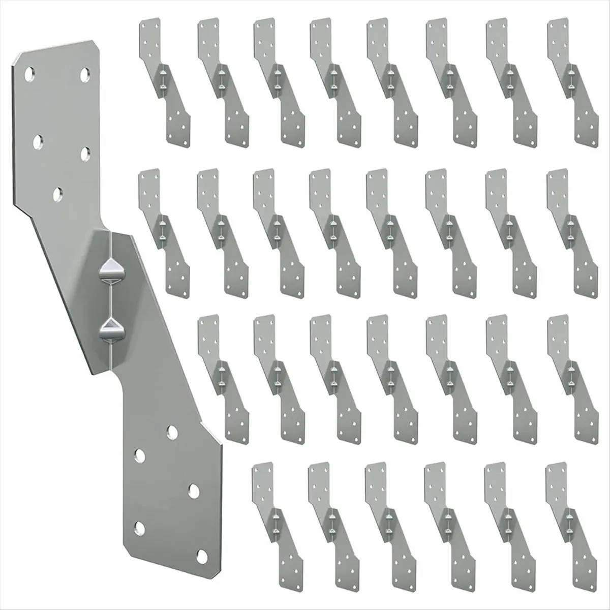 【AA58】 30Pcs Strong-Tie H2.5A, HOT-DIP Galvanized Steel Heavy Duty Hurricane Tie, Hurricane Straps Trusses/Rafters Ties