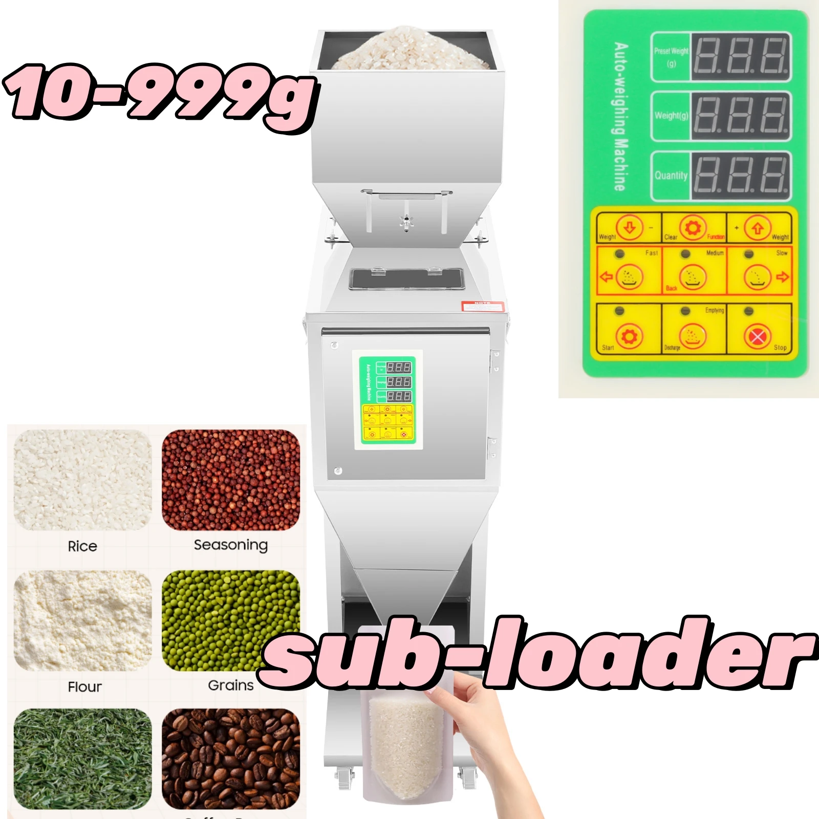 

10-999G Многофункциональная машина для взвешивания и наполнения и герметизации, автоматическая машина для наполнения пакетов для бутылок 200 Вт 110 В