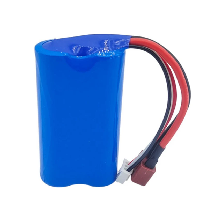 Akumulator litowo-jonowy 7.4V 3000mAh 18650 do części samochodów RC 10428 /12428/12423, bateria 2S 7.4V do W-ltoys 144001 124017 124019 — zdjęcie produktu 4