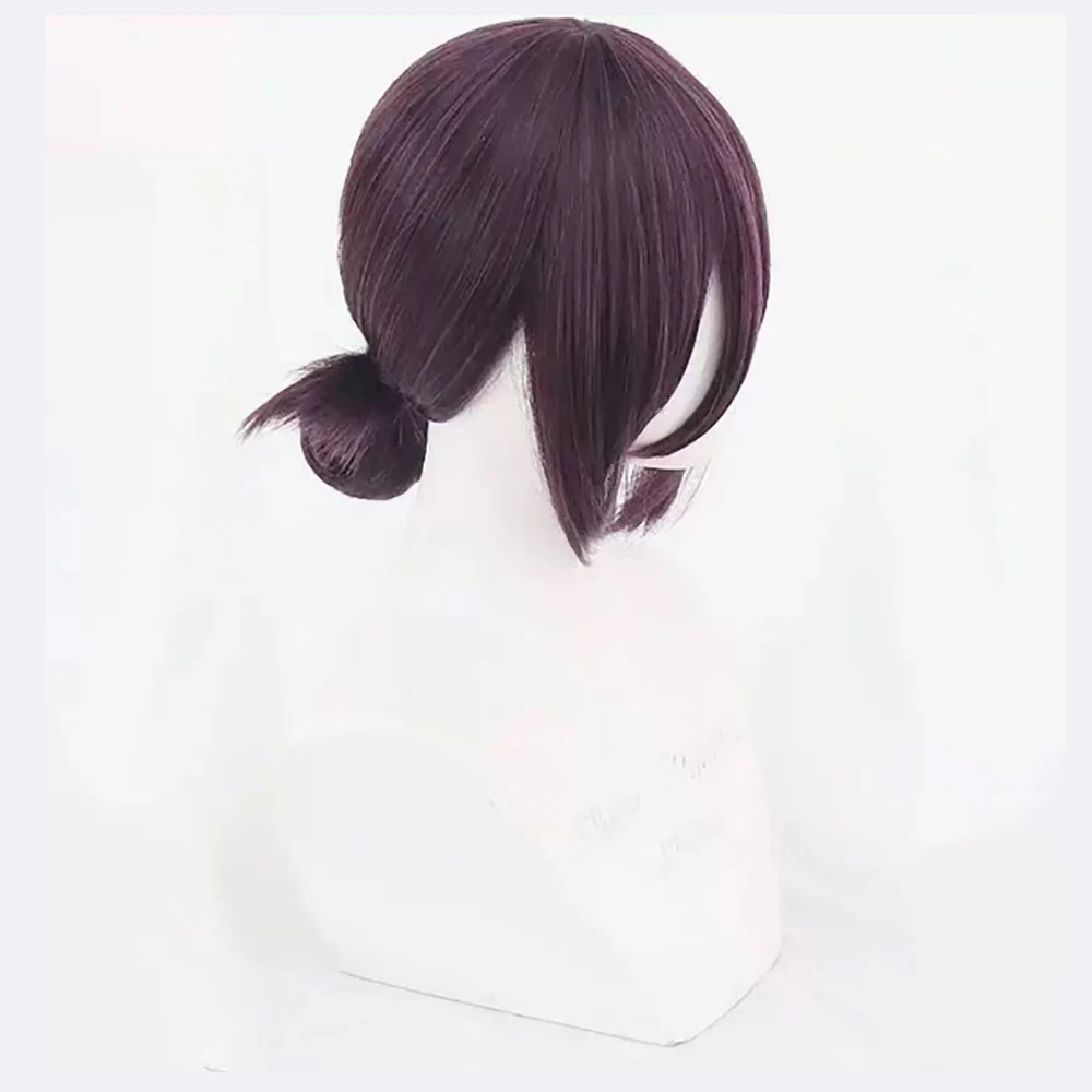 HAIRJOY Synthetic Hair Chainsaw Man Reze Cosplay  Wig for Costumes Purple Wig Rose Net