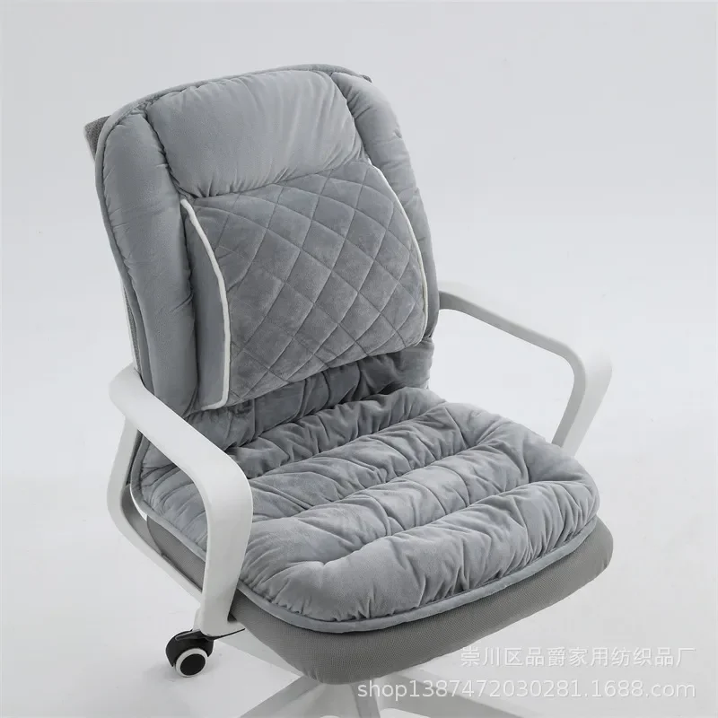 For Office Dining Chair Cushion 220V Plug-in Heating Seat Pad Warm Winter Home Car Use Comfortable Back Support Wholesale