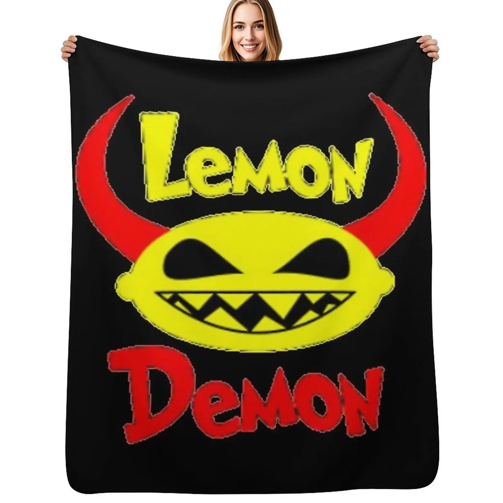 

LEMON DEMON Throw Blanket Fluffy Cozy Throw Blanket for Home Decor