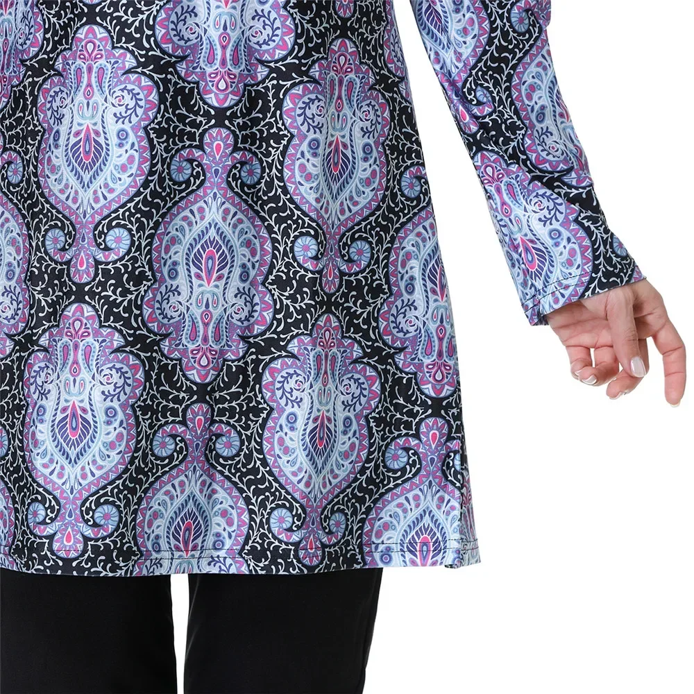Muslimische Bademode Islam Frauen Modest Hijab Plus Größe Burkinis Femme Musulmane Schwimmen Badeanzug Strand Volle Abdeckung Badeanzug 3PCS