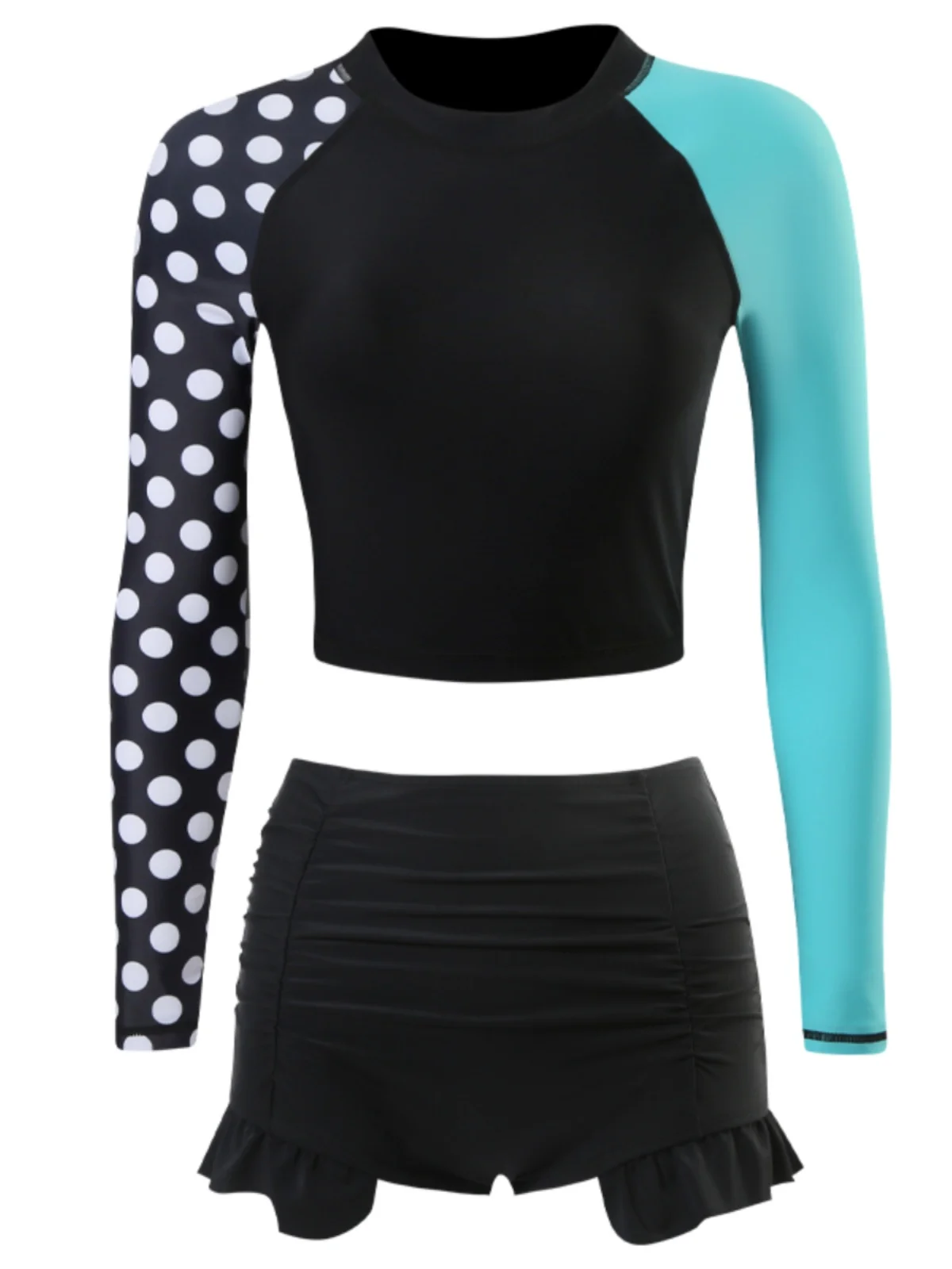 

Женский гидрокостюм с длинными рукавами, раздельный, быстросохнущий, для снорклинга, серфинга, плавания, с принтом медуз, для активного отдыха и путешествий