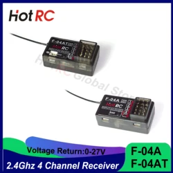 HOTRC F-04A F-04AT 2.4 Ghz 4 Channels 4CH Receiver Transmitter Remote Control Upgraded Parts for CT-4A DS-4A RC Car Boat Tank