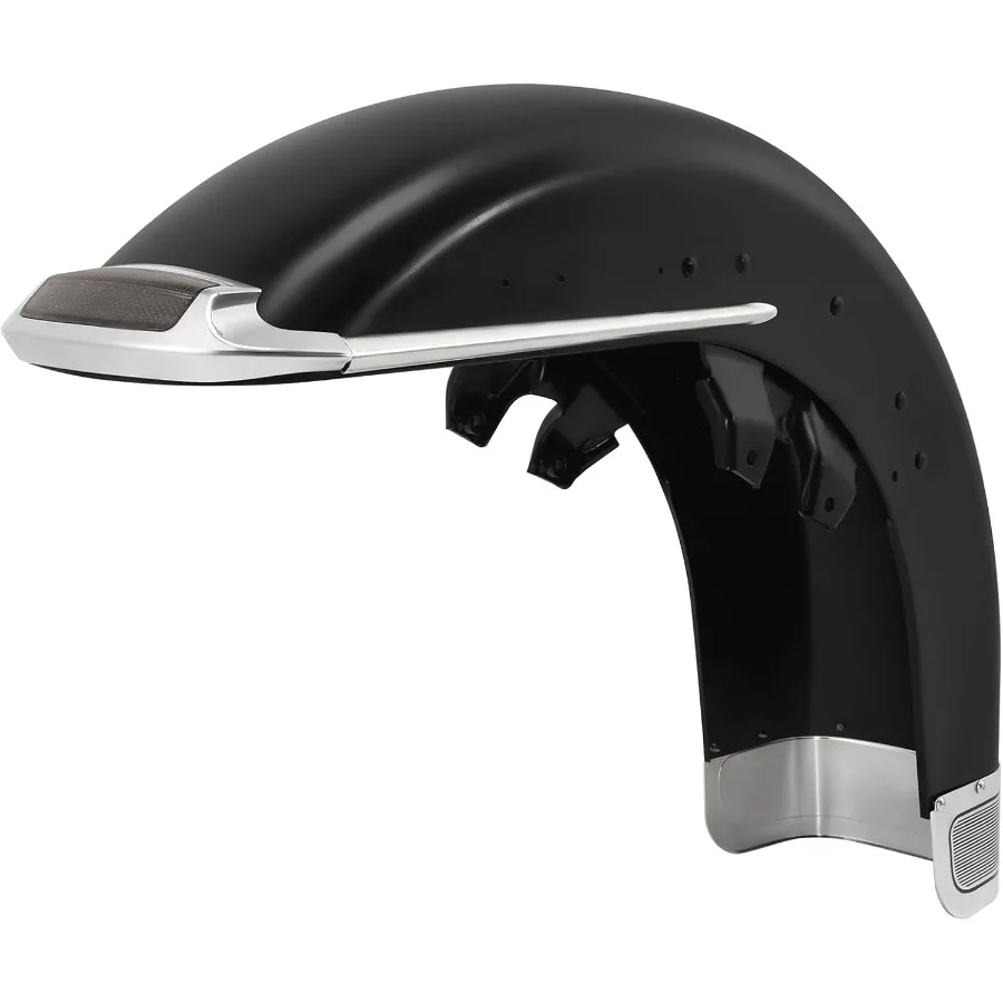 Zestaw błotnika przedniego z listwami ozdobnymi, dymionymi końcówkami i światłami do Harley Touring FLHT Electra Glide Classic 8913 Road King Custom 0406 Tour