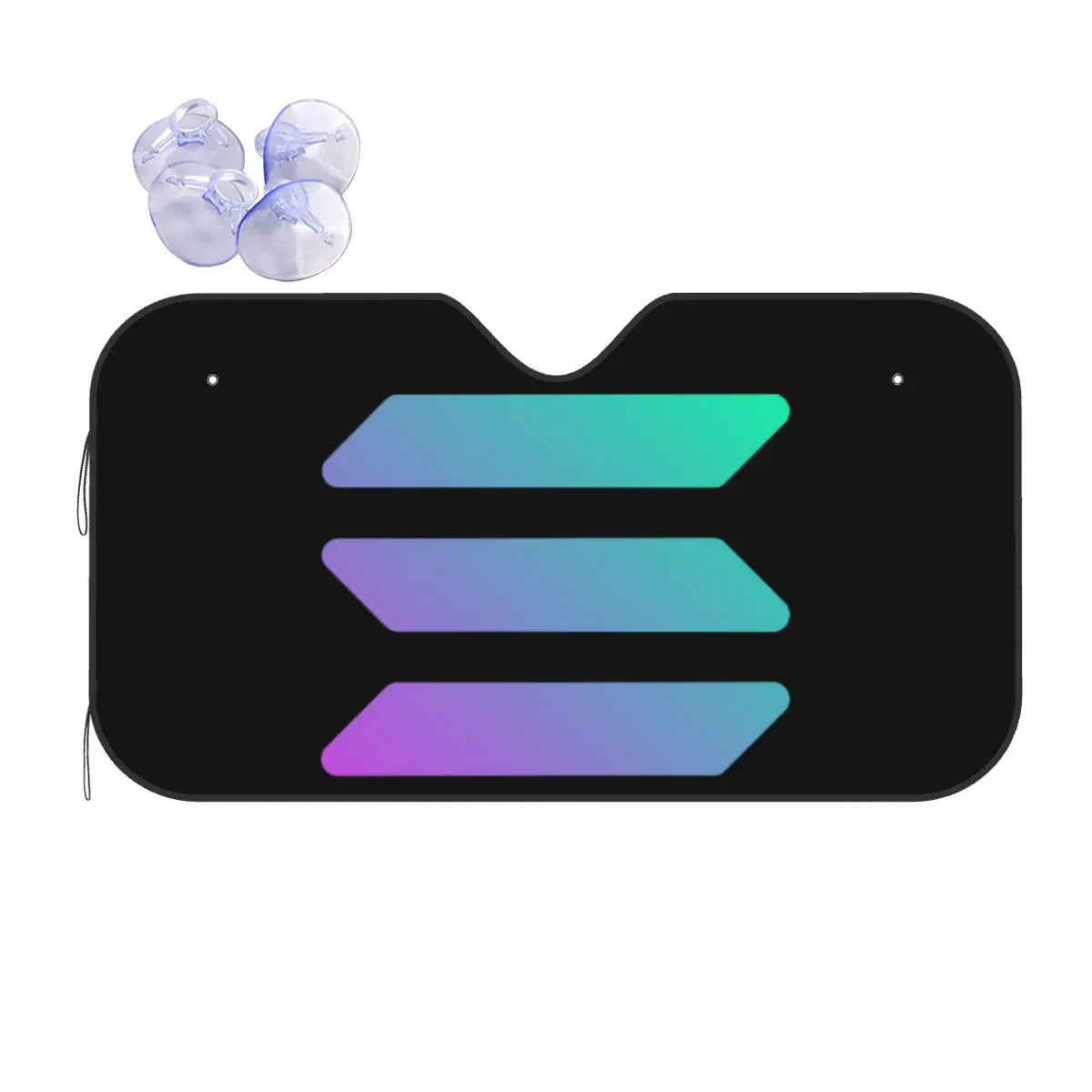 

Solana Cryptocurrency - Solana SOL Sunshade Windscreen Car Front Windshield Window Sun Visor Accessories Covers