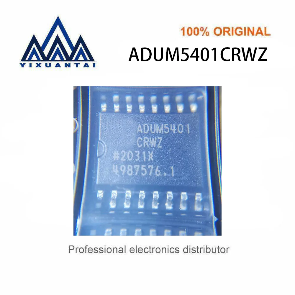 5pcs/Lot   ADUM5401CRWZ  ADUM5401CRWZ-RL  ADUM5401CRW  ADUM5401 CRWZ【DGTL ISO 2.5KV GEN PURP 16SOIC】New and Original