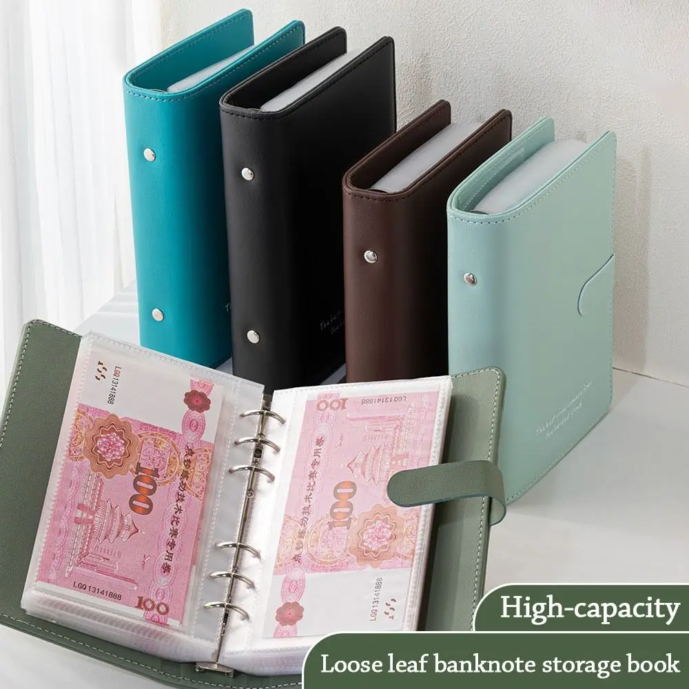 

Конверты для экономии денег, 100, переплет для экономии денег, большая емкость, водонепроницаемая переплет для экономии, портативная книга для экономии из искусственной кожи