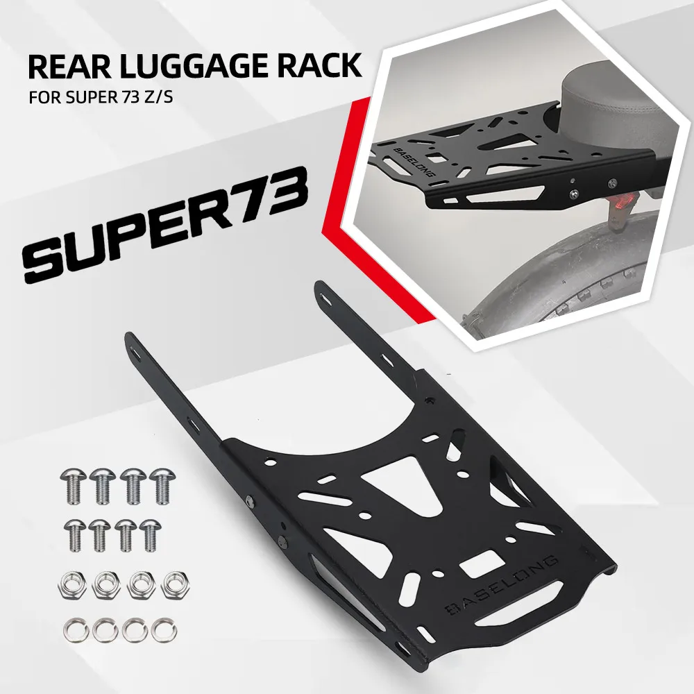 Rear Frame Support Bicycle For Super 73 Z/S Electric Bike Rear Rack Bike Cargo Rack Luggage Rack For Super 73 Z and S Series