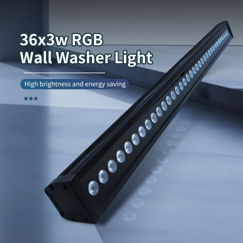 Imagem -02 - Outdoor Impermeável Led Stage Light Rgb Wall Washer Bar Flood Lighting Effect Outdoor Plaza 36x3w