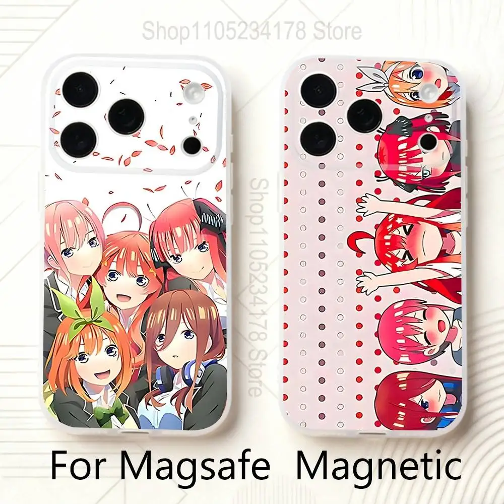 

Quintessential Q-Quintuplets For iPhone 11,12,13,14,15,17,16,Pro,Plus,E,Max,Air,Mini Clear Magnetic Frosted Cover