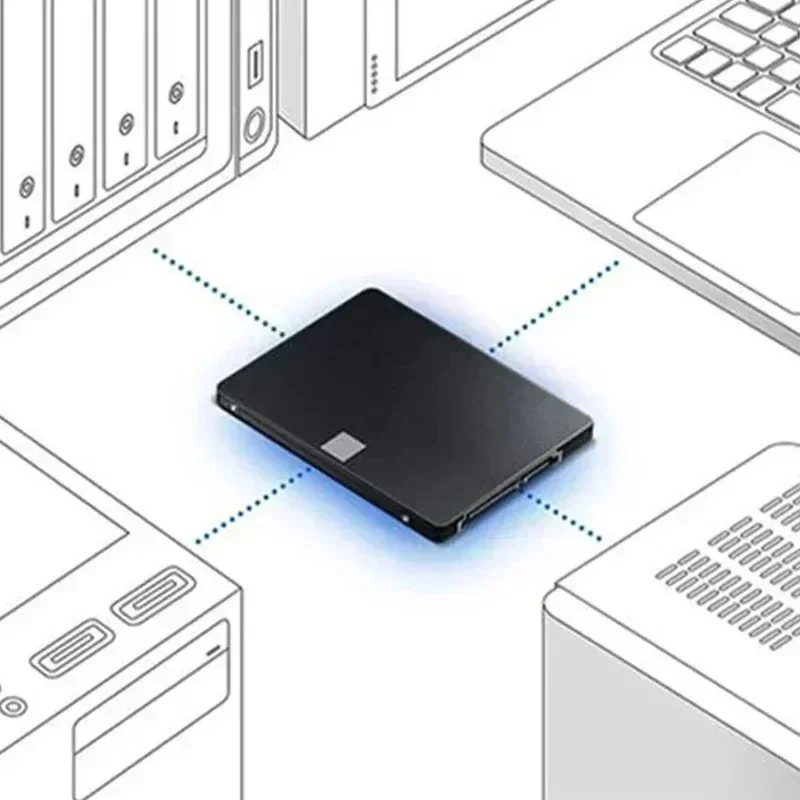 

Твердотельный накопитель Lenovo SSD 870 EVO 1TB/2TB/4TB, внутренний жесткий диск SATA3 2.5 дюйма для ноутбуков, микрокомпьютеров и настольных ПК