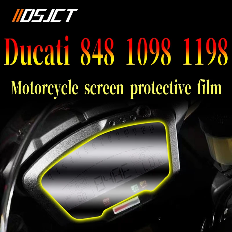 

For DUCATI 848 1098 1100 1198 Cluster Scratch Protection Instrument Speedometer Dashboard Film Screen Protector Sticker