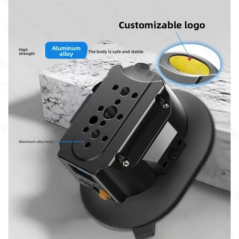 Vacuum Suction Cup Bracket for Action Camera 3 Inch Oval Electric Vacuum Car Mount Internal & External Shooting Fixing Bracket