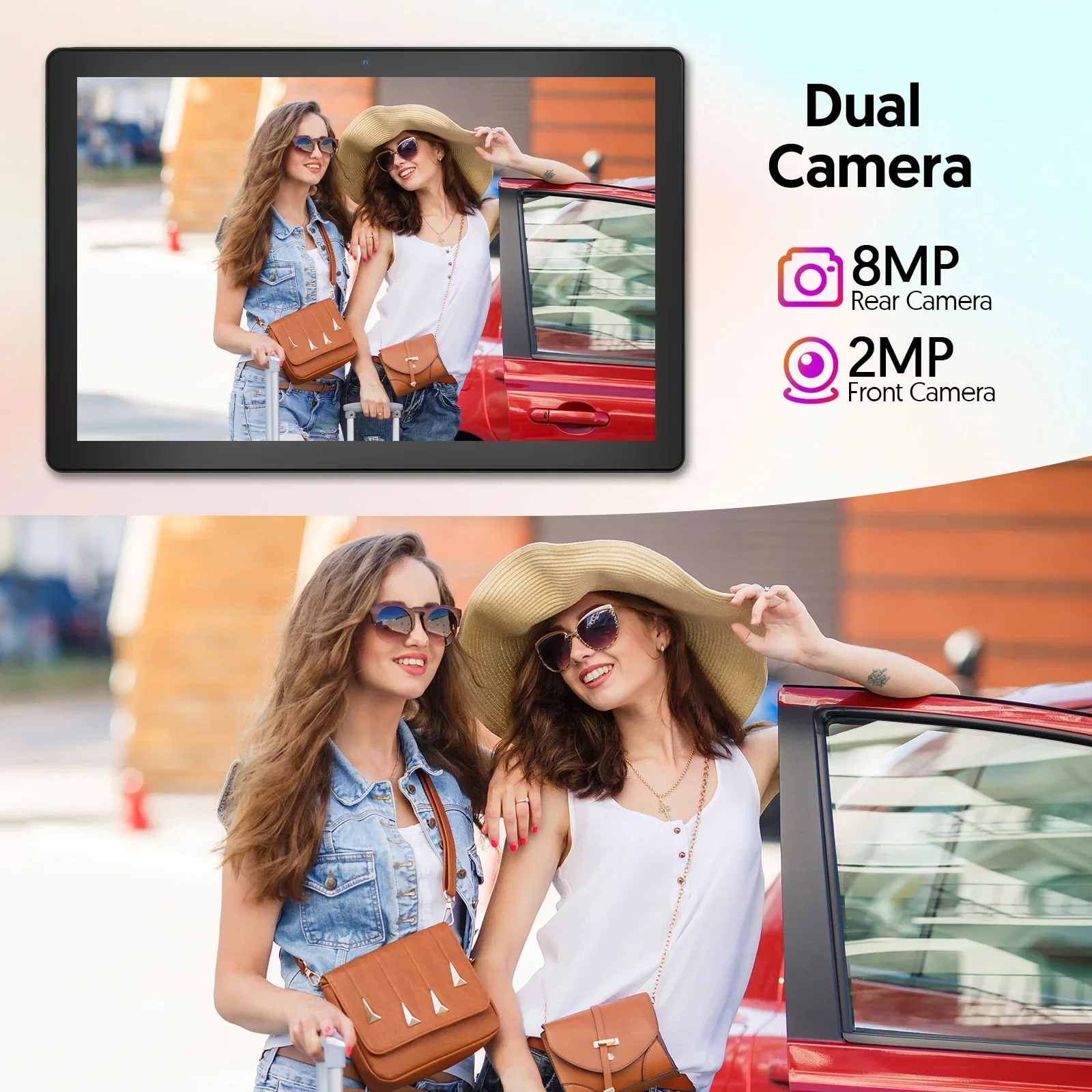 Latest Global Version Android 15 Tablet, 10-inch Tablet, Quad-core Processor, 1280*800 Resolution, 12 (3+9) GB RAM, 64GB Storage
