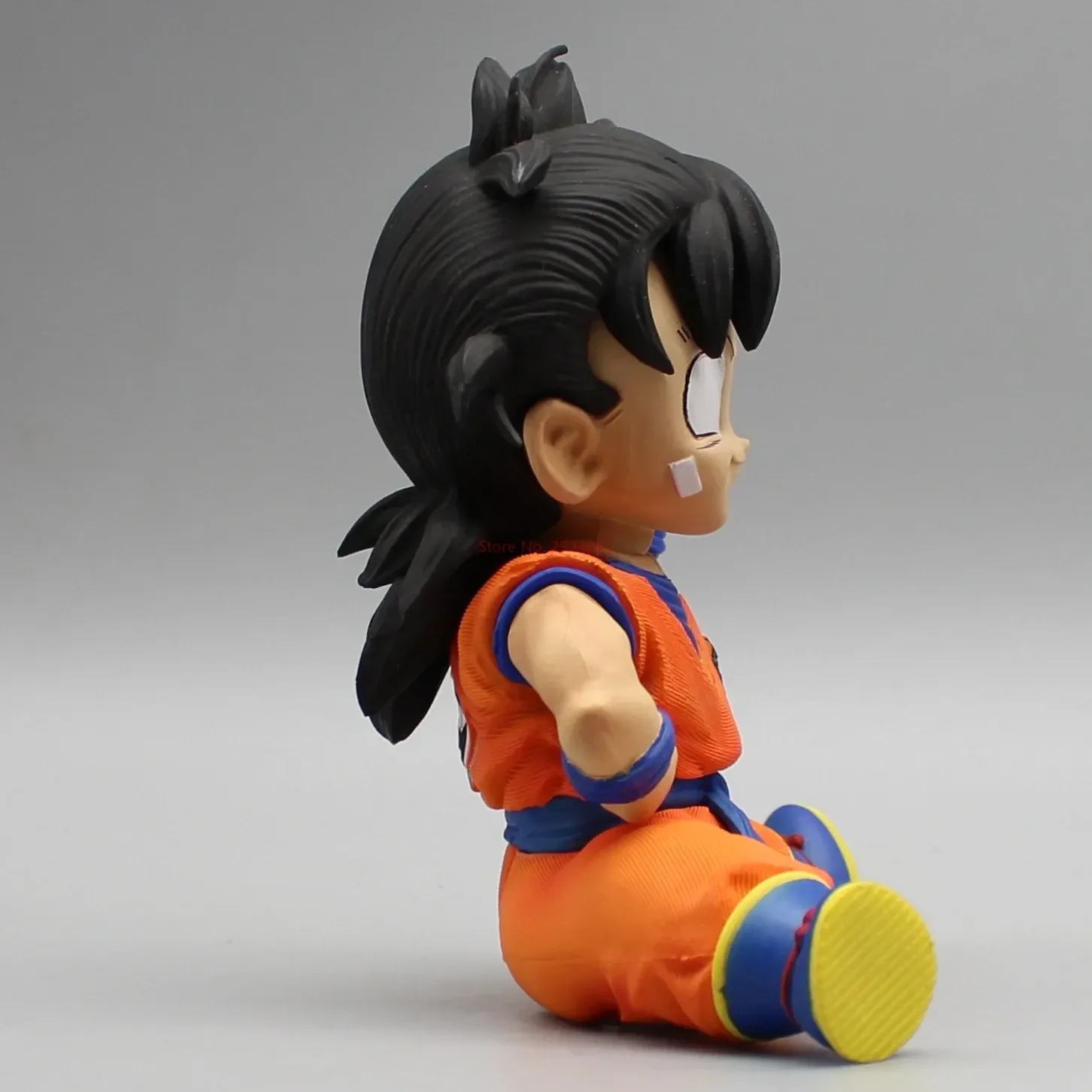 Dragon Ball Animation Action Figure Gk Sitting Childhood Little Gohan Cheer Up Pose Model Ornament Animation Peripheral Gift