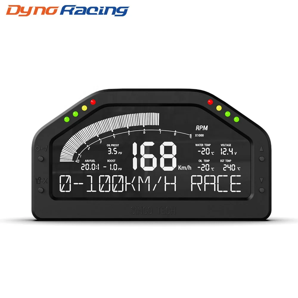 11 in 1 Rally 7 Colors Car Race Dash Dashboard LCD Digital Display Gauge Waterproof Car Meter Full Sensor Kit Tachometer DO926