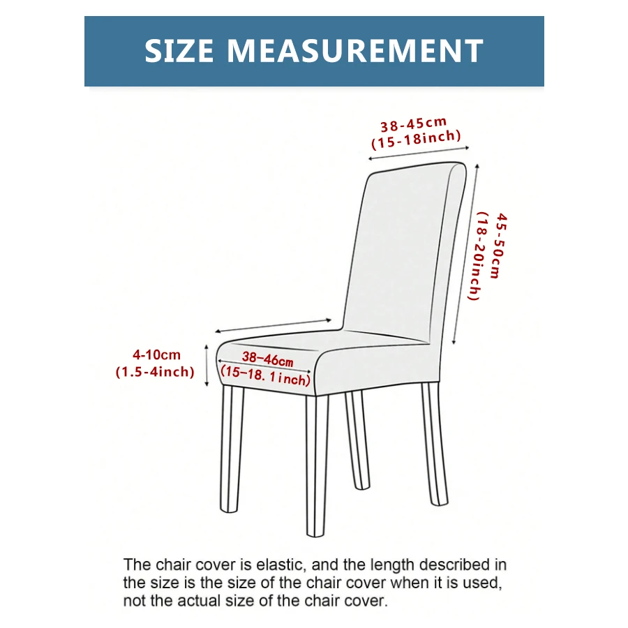 Jacquard Cover for Chair Slipcover Suitable Restaurant Dining Room Home Decor Universal Dustproof Elastic Soft Chair Seat Cover