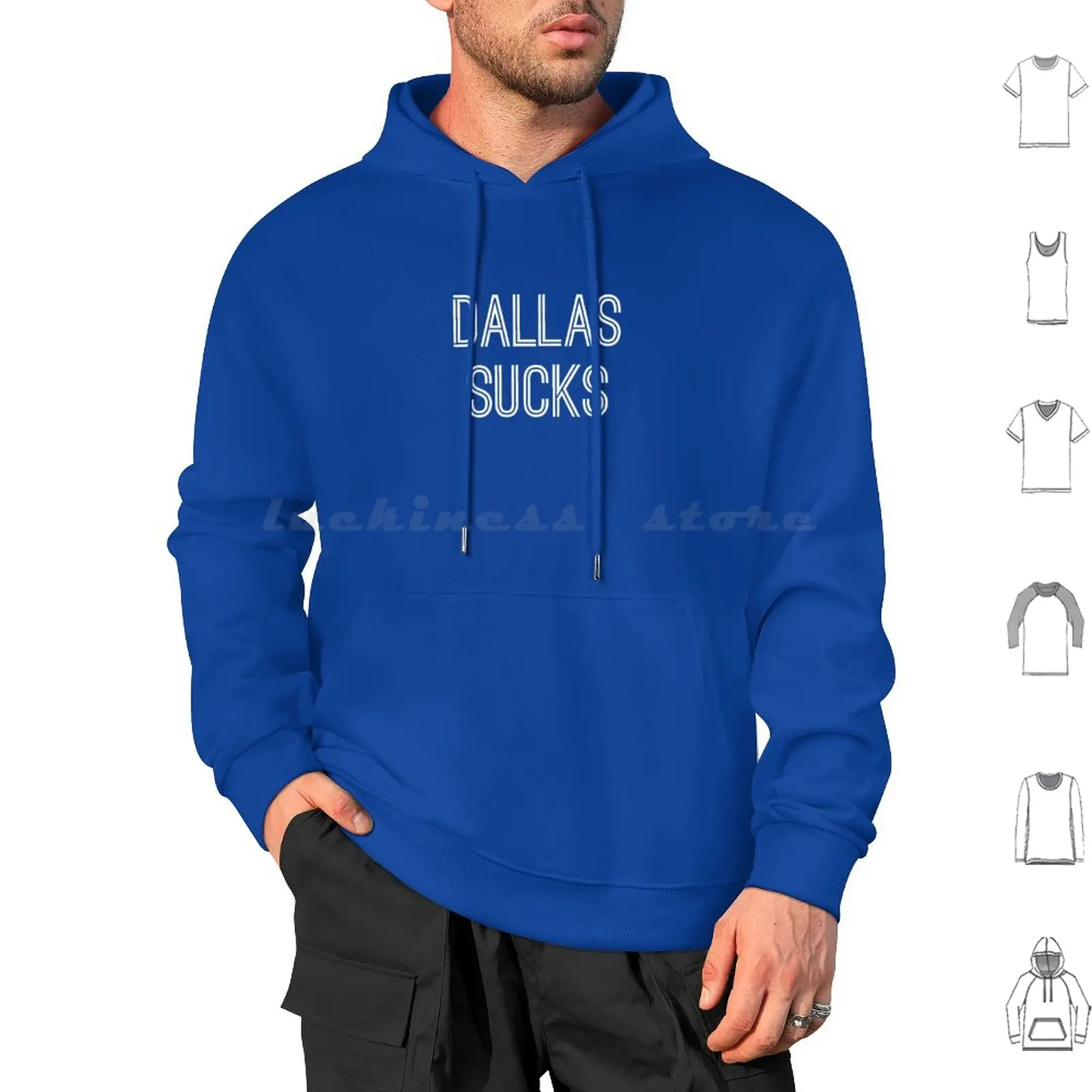 Dallas Sucks ( White Text ) Hoodie cotton Long Sleeve Dallas Sucks Philadelphia Giants Blue Jays