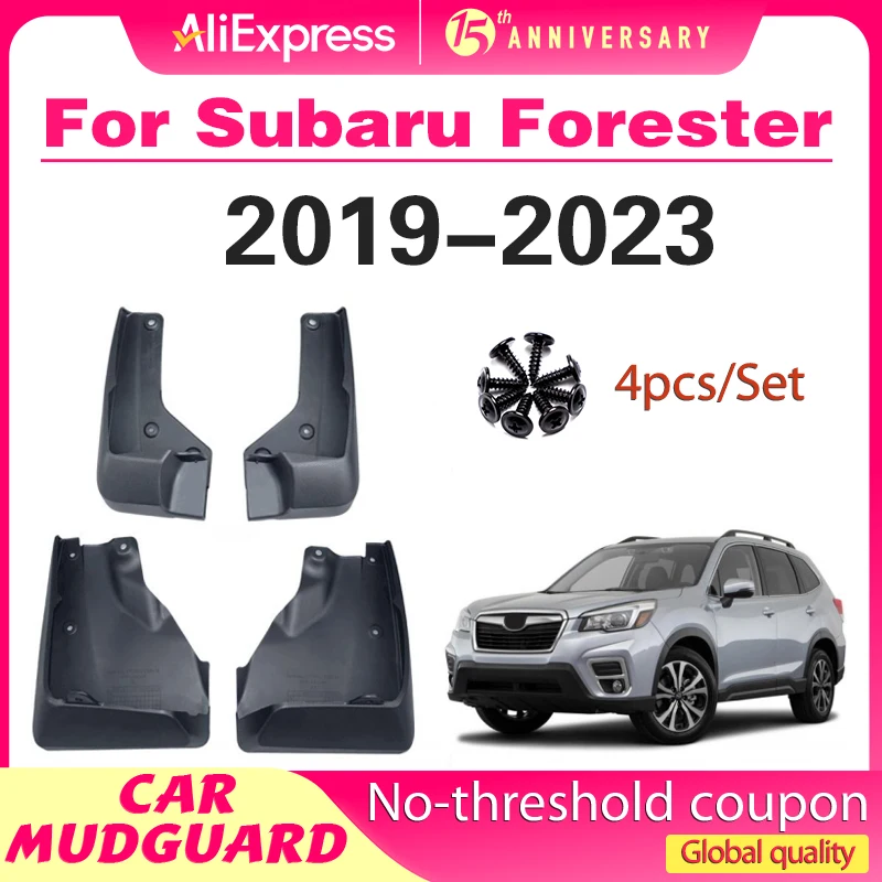 

4Pcs For Subaru Forester 2019-2023 2022 Mudflaps Mud Guards Flaps Splash Guards Mudguards Fender Front Rear Wheel Accessories