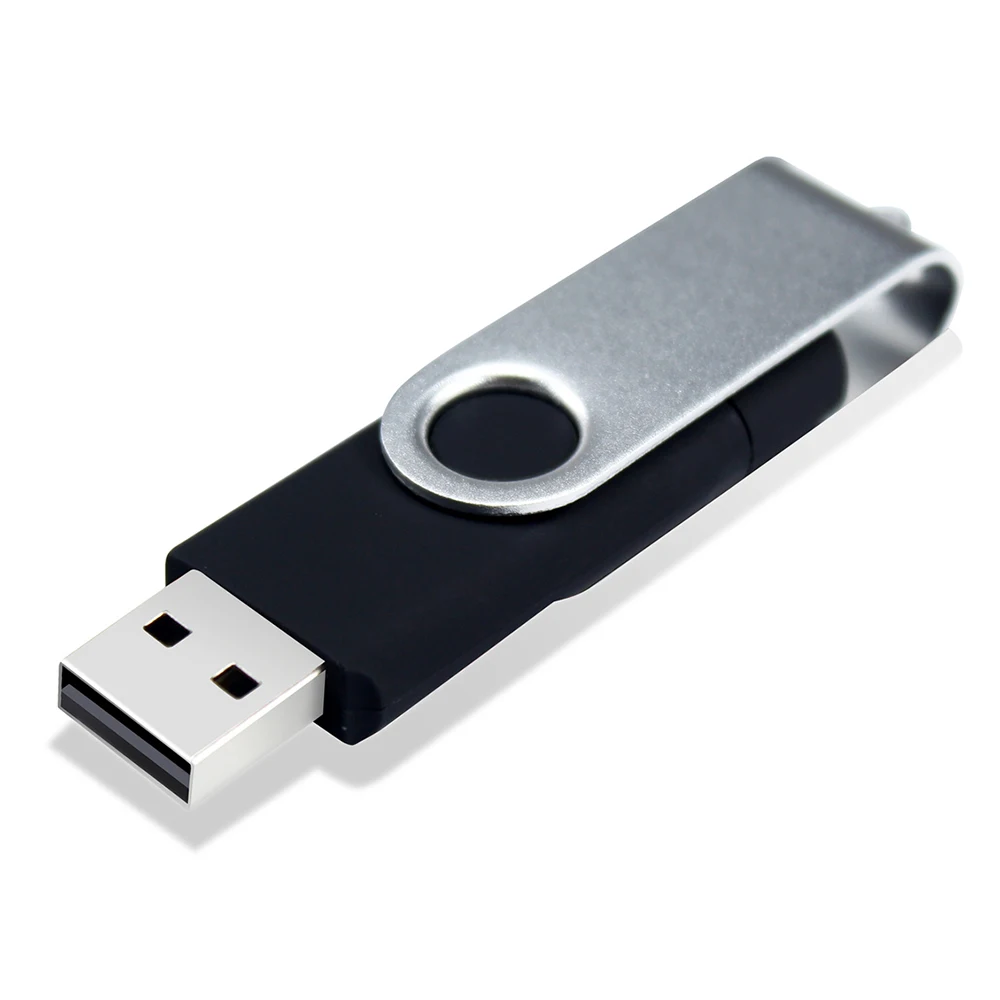 Type-c Two-in-One USB Flash Drive 32G 64G Computer Mobile Phone Dual-Use USB Flash Drive Rotating Creative USB 2.0 Business US