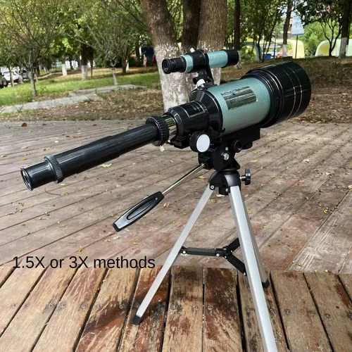 Telescopio astronómico profesional F30070 F36050 Monocular de alta potencia Zoom 150x portátil con trípode para observación de estrellas lunares