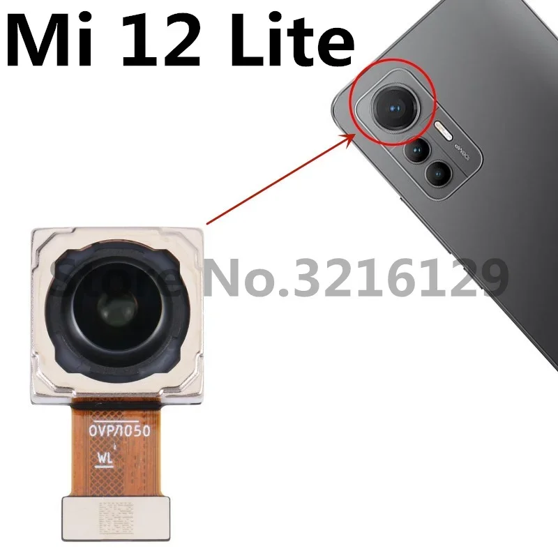 Back Main Camera For Xiaomi Mi 10 10T 11 12 12T 12X Pro Lite Ultra Rear Facing Big Camera Flex Cable Replacement Parts