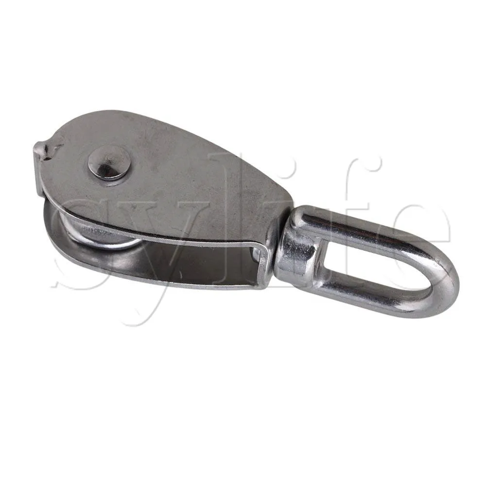 M20 Rvs 304 Single Wheel Swivel Rukken Katrol Blok 20Mm
