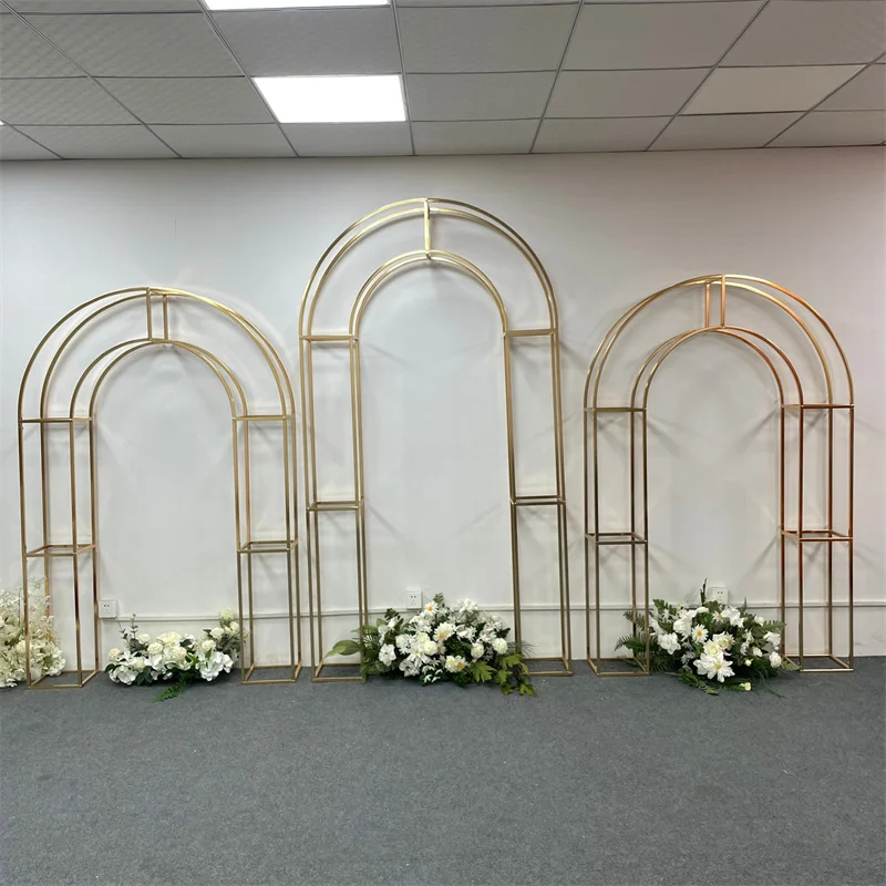 2023 Wedding Arch Background Flower Stand Birthday Party Outdoor Balloon Irregular Shape Stand Luxury Decoration