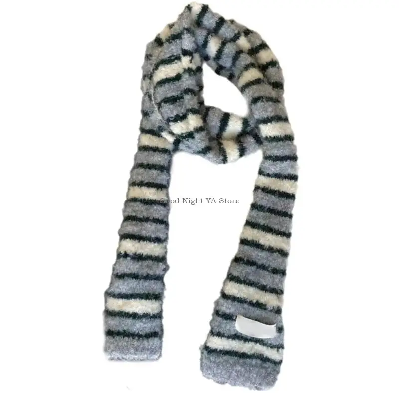 Women Skinny Scarf Thin Choker Knit Belt Long Tie Scarf Bag Handle Wrap image 3