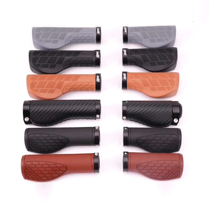 ODI MTB Ergonomics Grips Bicycle Long/Short High Quality Rubber Handlebar Anti-Skid Cover Fiber Leather Bike Gloves Turn Handle