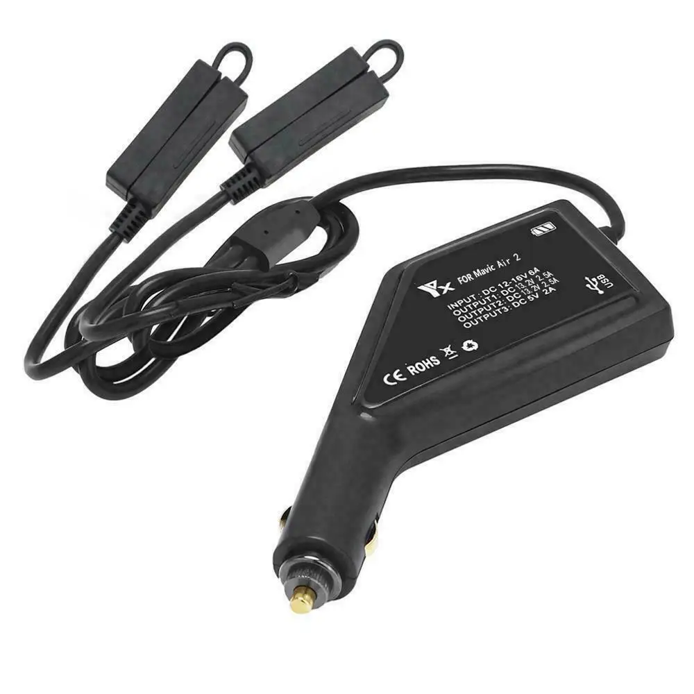 3 in 1 Mavic Car Charger Dual Battery & Controller Charging for DJI  Air 2S/DJI Mavic Air 2