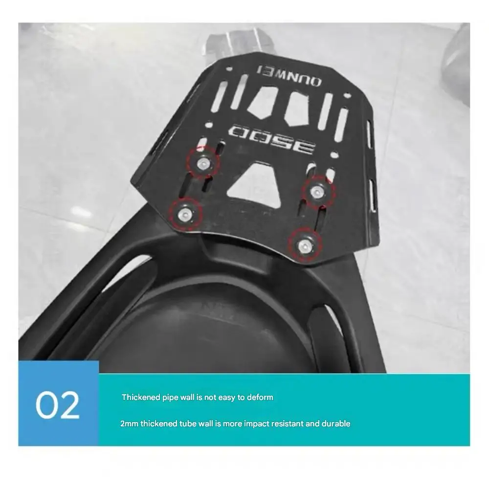 Placa de instalación de caja trasera de motocicleta ZT350D, placa inferior de caja trasera modificada, estante ZT350D para ZONTES 350D 350-D