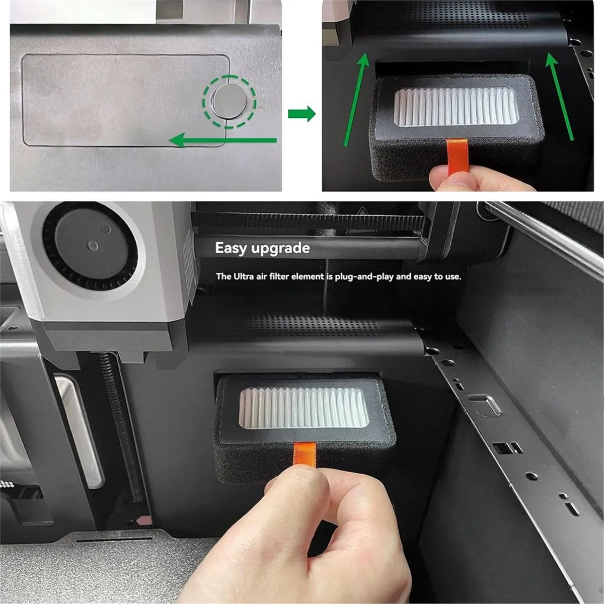 

(B63C) Комбинированный воздушный фильтр HEPA 13+ с активированным углем для 3D-принтеров Bambu Lab X1 P1 Series, запасная часть, 1 шт.